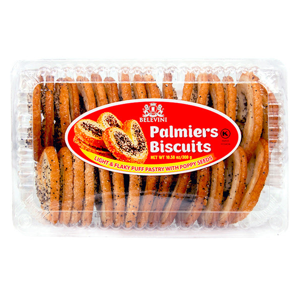 Cookies Ushki Palmier W/Poppy Seeds – 12.35 oz (350gr)